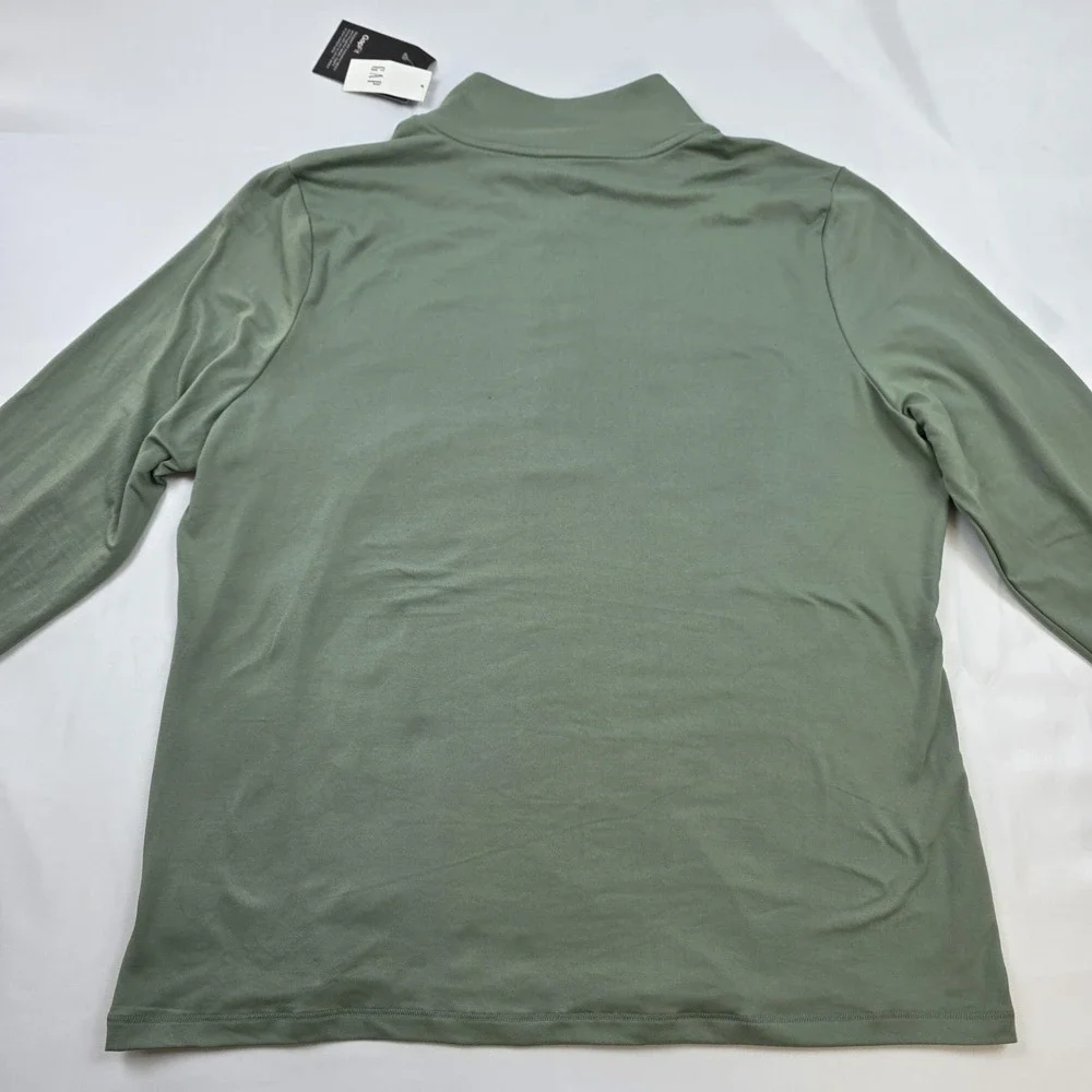Gap GapFit Pullover Mens XL Green 1/4 Zip Long Sleeve Athletic Training Top
